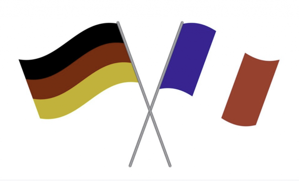 French German Flags